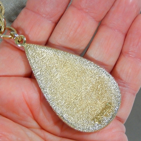 1959 SARAH COVENTRY " SULTANA" CONFETTI RHINESTONE LARGE TEARDROP GT NECKLACE - Picture 3 of 5